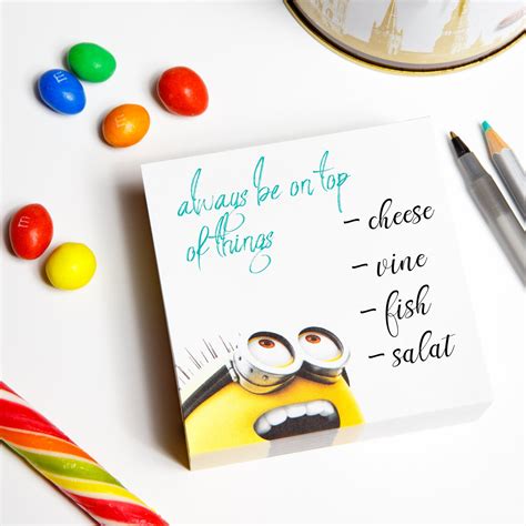 Buy Minions Despicable Me Memo Note Paper Pad 35 X 35 Inches 90