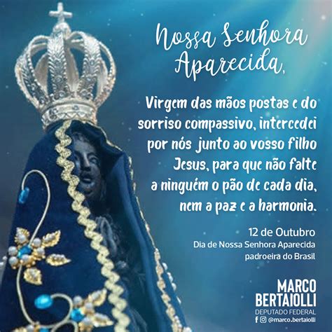 Dia De Nossa Senhora Aparecida Padroeira Do Brasil Marco Bertaiolli