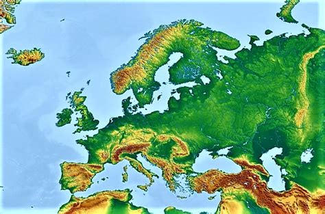 ⊛ Mapa De Europa 🥇 Político Físico Mudo Están Todos