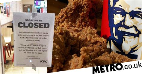 Dont Panic But Kfc Just Ran Out Of Chicken Metro News