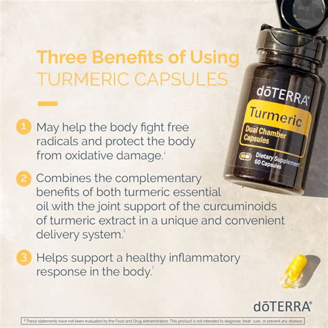 Turmeric Capsules Supplements dōTERRA Essential Oils dōTERRA