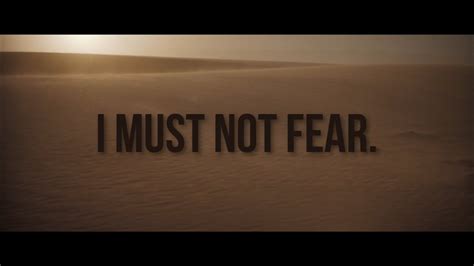 I Must Not Fear Dune Youtube