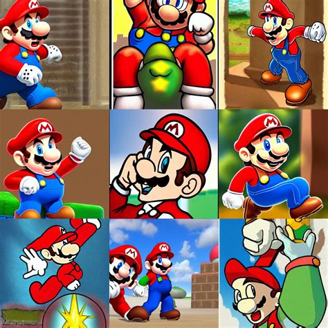 biblically accurate Mario | Stable Diffusion