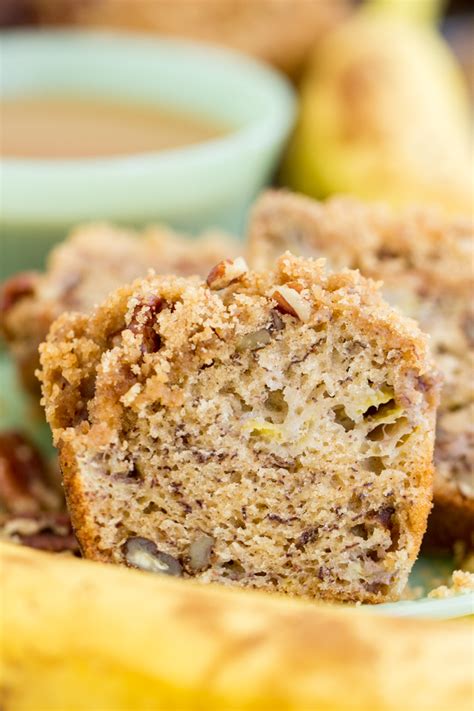 The spruce/diana chistruga we've all done it: Streusel-Topped Banana Bread Muffins • The Gold Lining Girl