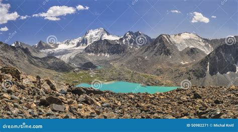 Lake In Kyrgyzstan Stock Image Image Of Place Panoramic 50982271