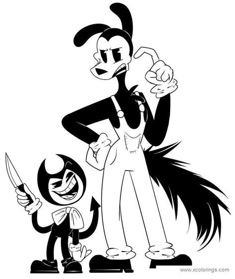 Dangerous Bendy And Angry Boris The Wolf From Bendy And The Ink Machine