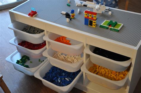 Lego Table With Storage Bins • Cabinet Ideas