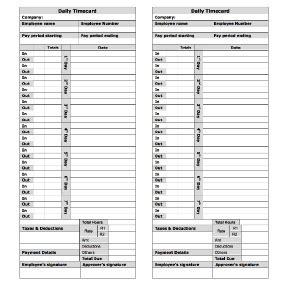 11 best virtual debit card which used for international stores! Free Printable Time Cards