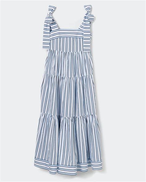 Dunnes Stores Blue Savida Stripe Midi Dress