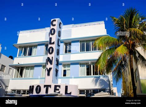 Colony Hotel South Beach Ocean Drive Miami Florida United States