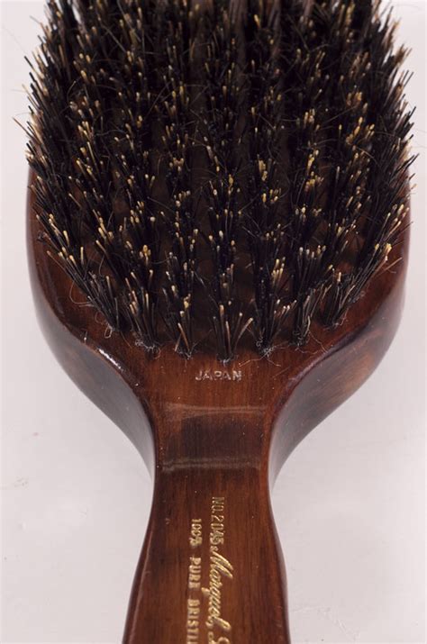 Brushing stimulates blood flow and distributes the natural oils. Vtg Marquel 100% Natural Boar Bristle Mens Hair Brush Dark ...