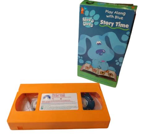 BLUES CLUES STORY Time VHS 1998 Nick Jr Nickelodeon Steve Orange Tape