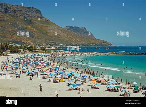 Beach Camps Bay Cape Town South Africa Stock Photo Alamy