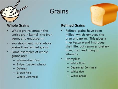 With this understanding in mind, it is now possible to examine how enriched grains relate to refined grains. Refined Grains vs Wholegrains: Which do you consume more ...
