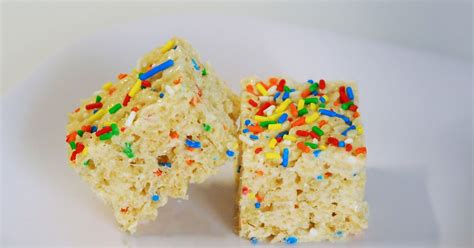 The Sweet Swiper Cake Batter Rice Crispy Treats
