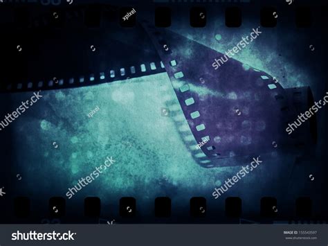 Old Grunge Film Strip Frame Background Stock Illustration 155543597