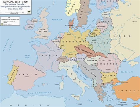 Map Of Europe 1919 1939 Secretmuseum