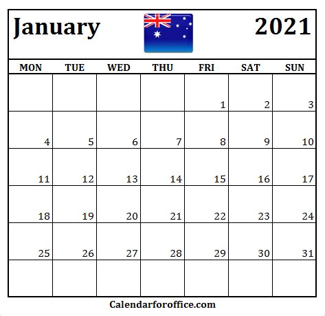 Australians celebrate australia day on the 26th of january every year. Holidays In January 2021 - Infoupdate.org