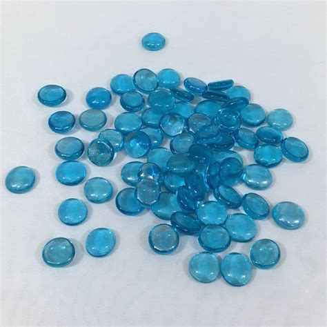 Turquoise Blue Flat Glass Nugget Glass Block Gem Stone Buy Flat Back