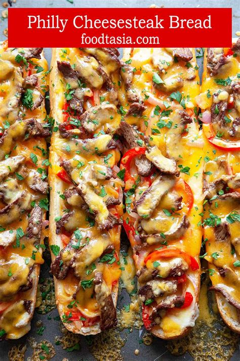 How to make philly cheesesteak cheesy bread. Cheesy Philly Cheesesteak Bread | Foodtasia