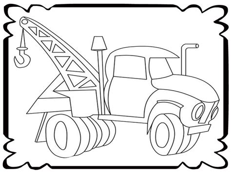 Tow Trucks Coloring Pages - Coloring Home