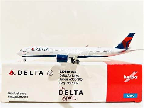 1500 Herpa Wings Airbus 350 900 N502dn Delta Airlines The Delta