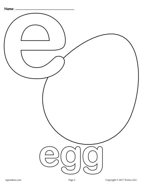 Letter E Alphabet Coloring Pages 3 Printable Versions Supplyme