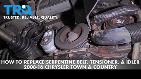 How To Replace Serpentine Belt Tensioner Idler 08 16 Chrysler Town