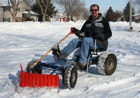 Diy Pedal Powered Snow Plow Is Fun Even For Your Kids