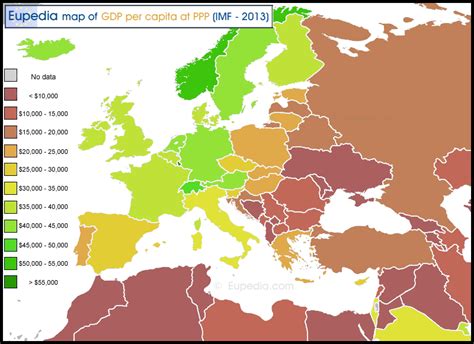 Economic And Wealth Maps Of Europe Europe Guide Eupedia