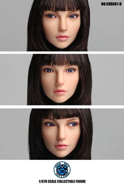 Headsculpt Female With Moveable Eyes Dark Brown Superduck 16