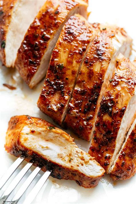 I learned this way of cooking chicken in culinary school. Baked Chicken Breast Recipe - How to Bake Flavorful ...