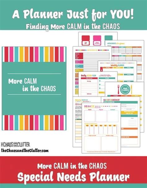 More Calm In The Chaos Planner For Moms The Chaos And The Clutter