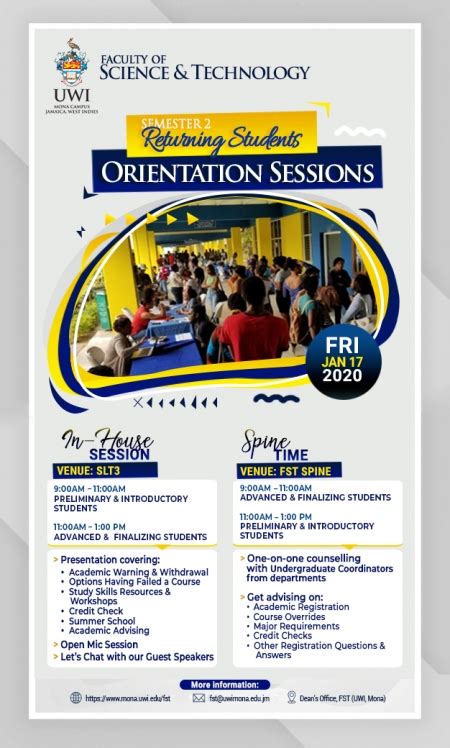 Returning Students Semester 2 Orientation The Faculty Of Science And