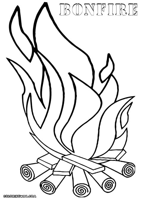 Bonfire Coloring Pages Coloring Pages To Download And Print