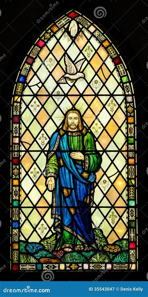 Holy Trinity Stained Glass Window Stock Image Image Of Father Glass
