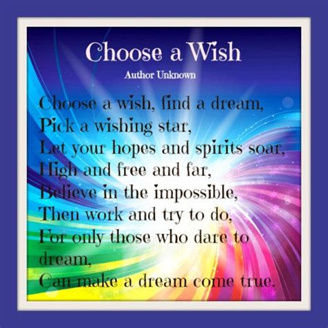 Choose A Wish Poem Download Etsy