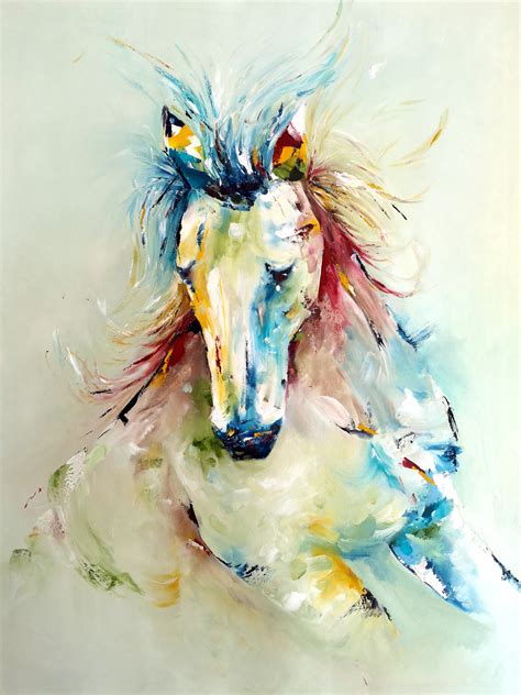 Free Spirit Horse Oil Painting Painting By Alexa Rose Artmajeur