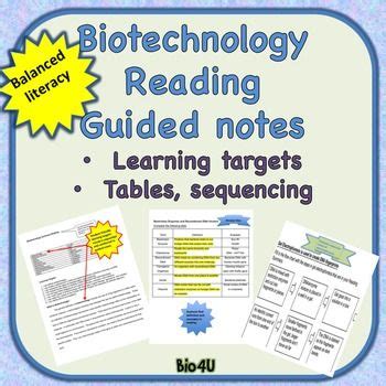 Generally, two different organisms become sexually compatible only if they belong to the same species. Biotechnology Reading and Guided Notes | Biotechnology, Learning targets, Vocabulary list