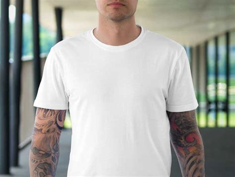 Mens Gildan Cotton T Shirt Psd Mockup Front And Back Psd Mockups