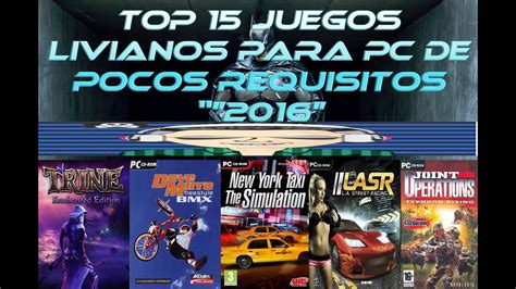 Los mejores juegos gratis pc te esperan en minijuegos, así que. /Top 15 De Juegos Livianos/ #Para Pc De Pocos Requisitos ...