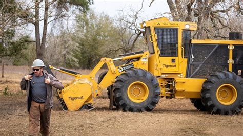 Land Clearing Ride Along In A 370hp Tigercat Super Mulcher YouTube