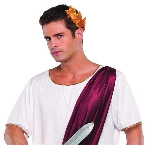 Mens Julius Caesar Costume Toga Greek Roman Adult Emperor Fancy Dress 50 Chest Ebay