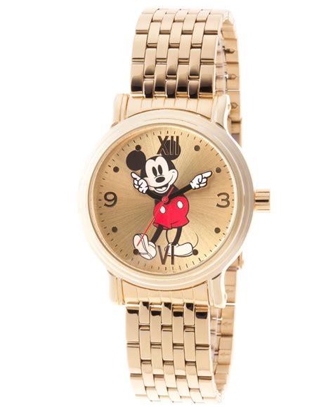 Ewatchfactory Women S Disney Mickey Mouse Gold Bracelet Watch Mm Reviews Macy S In