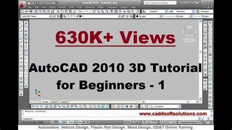 Autocad 3d Modeling Basic Tutorial Video For Beginner 1