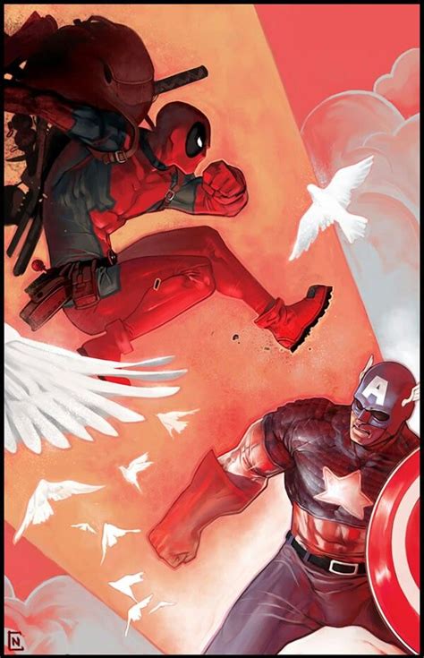 Captain America Deadpool Super Heroi Marvel