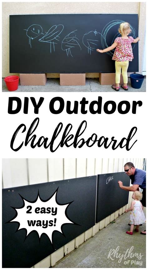 Make Your Own Diy Outdoor Chalkboard For Backyards And Patios 2 Easy