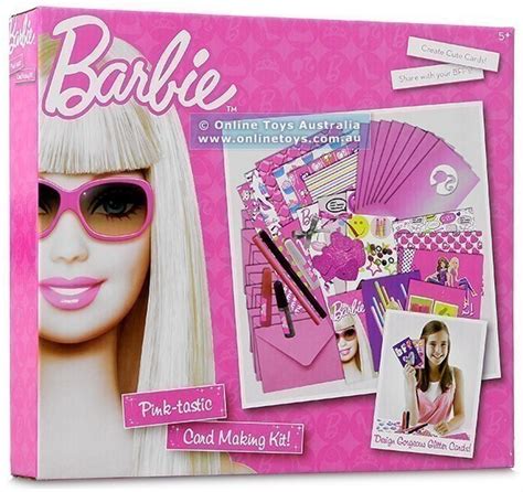 Barbie Pink Tastic Card Making Kit Online Toys Australia