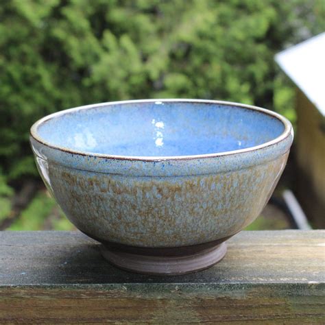 Handmade Ceramic Bowl With Earth Elemental Moon Well Glaze Etsy