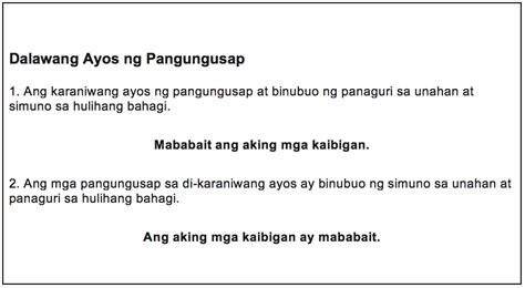 Filipino Bahagi Ng Pangungusap Gambaran Vrogue